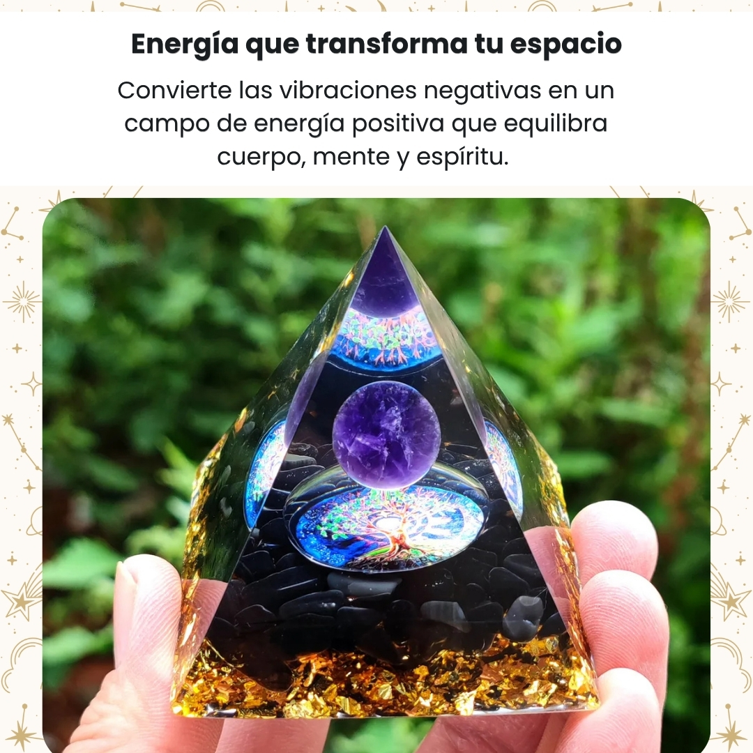 Miniatura 3 de PIRÁMIDE ENERGÉTICA CRISTAL Y AMATISTA